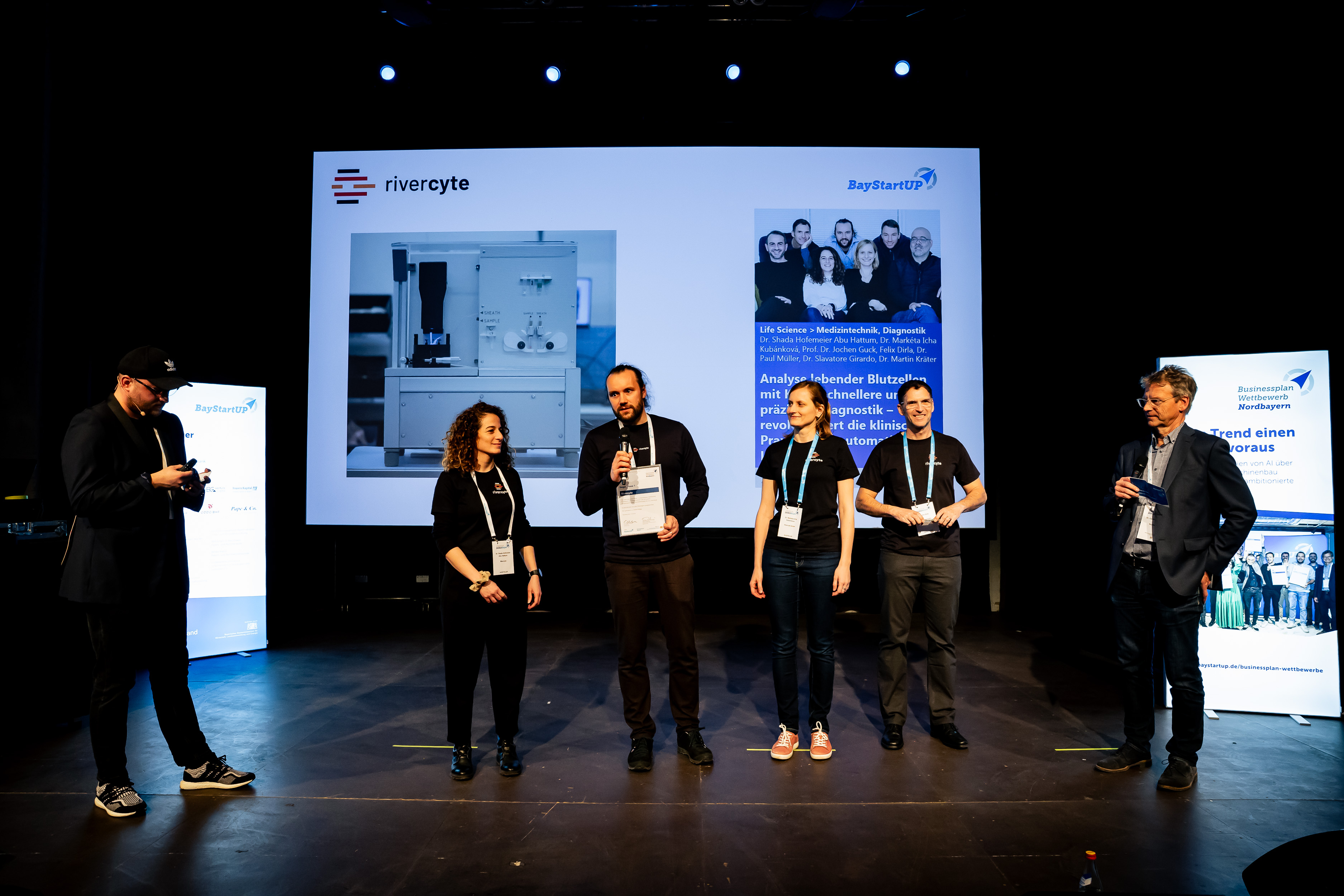 Rivercyte, winning team of Phase 1 of the Bavarian business plan competition
